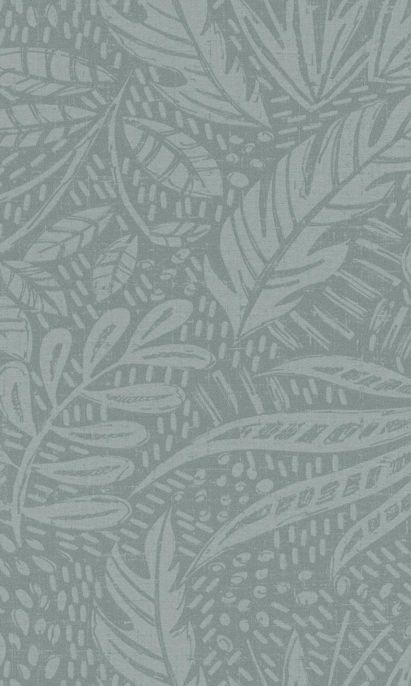 media image for Painted Leaves Light Green Botanical Wallpaper by Walls Republic 213