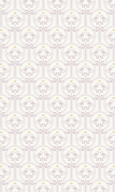 product image of sample oiseaux birds lovers lilac pink tropical wallpaper by walls republic 1 529