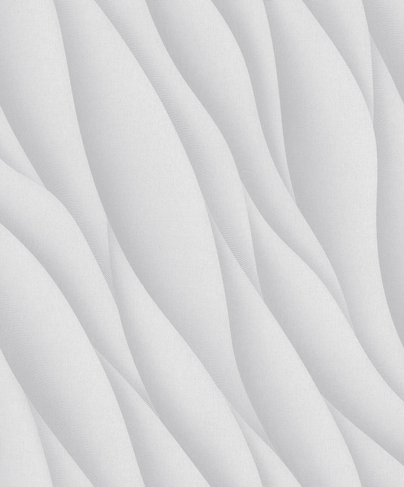 media image for Affinity 3D Ocean Waves Wallpaper in White 273