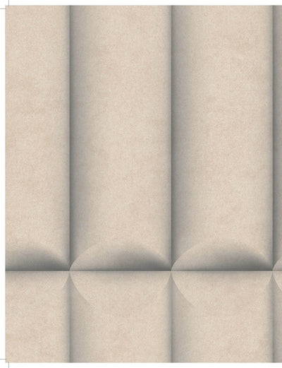 product image for Affinity 3D Concrete-Like Tube Wallpaper in Beige 20