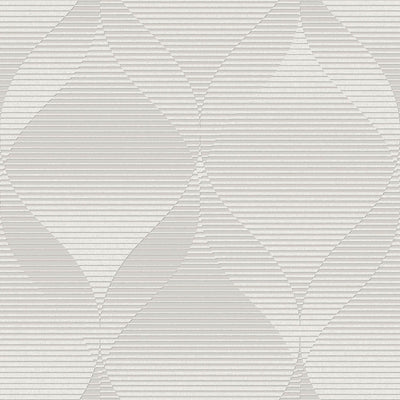 product image of Affinity 3D Swirl Geometric Wallpaper in White 577