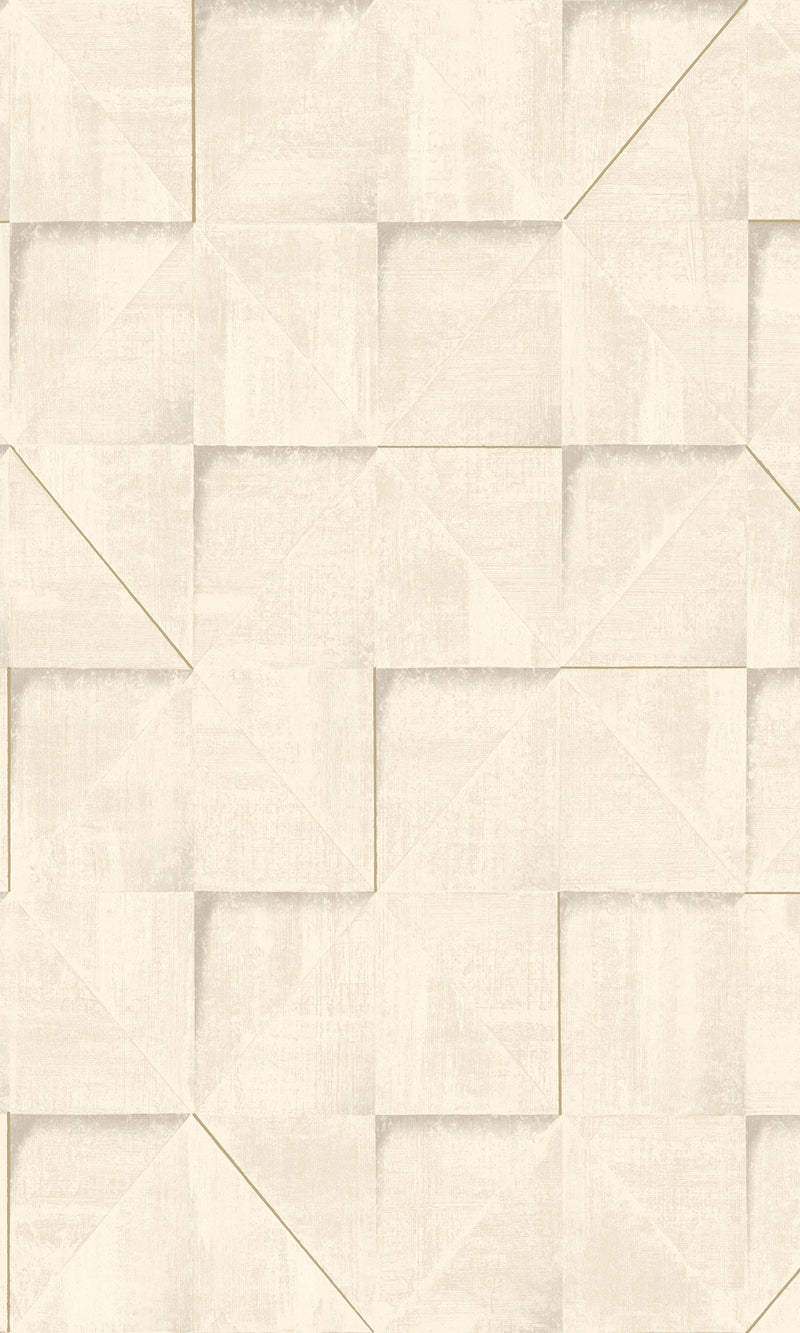 media image for Geometric Tiles Wallpaper in Natural 293