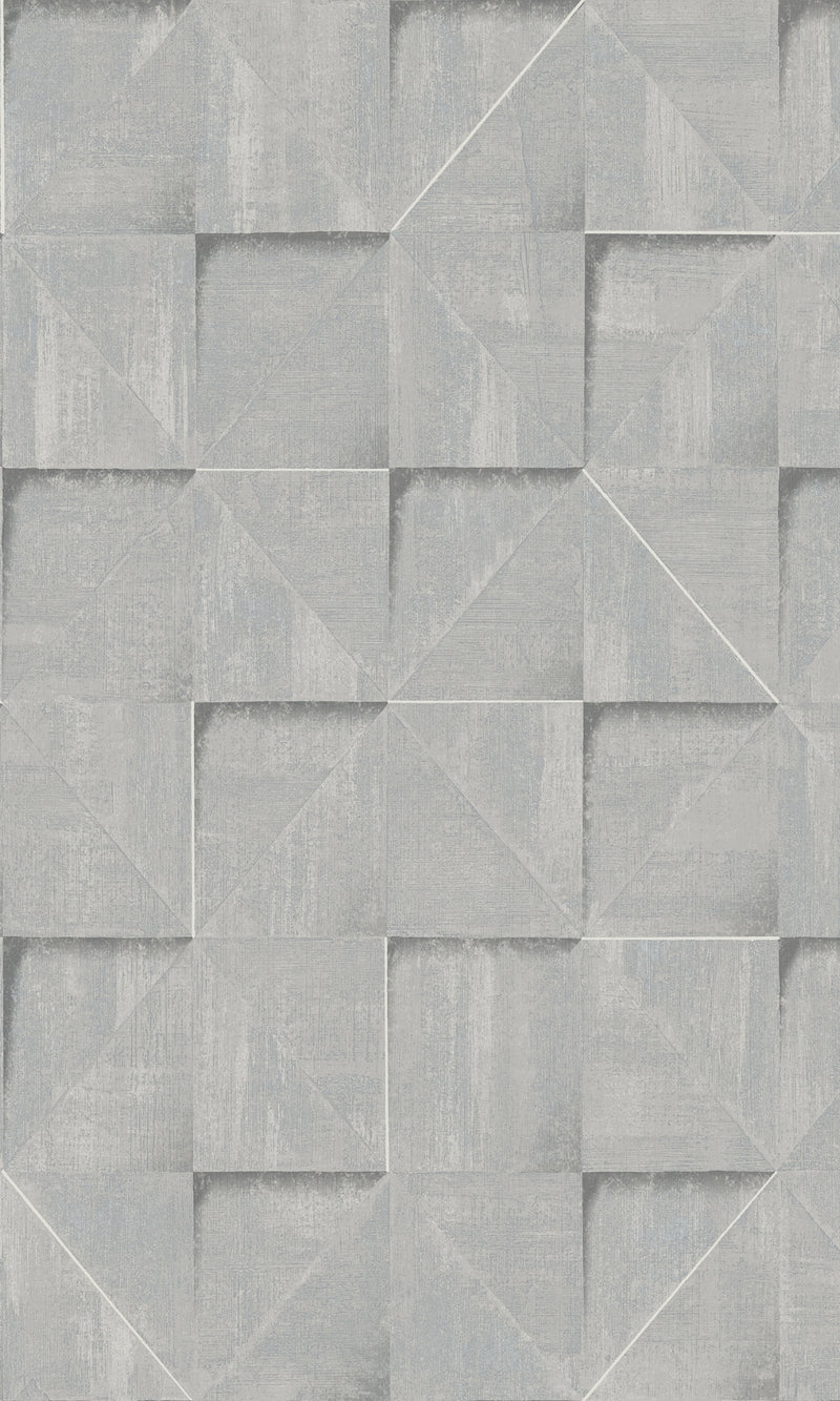 media image for Geometric Tiles Wallpaper in Blue 259