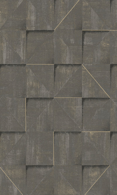 product image of Geometric Tiles Wallpaper in Walnut 538