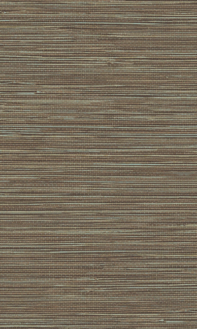 product image of Tahiti Textured Grasscloth Wallpaper in Brown/Blue 581