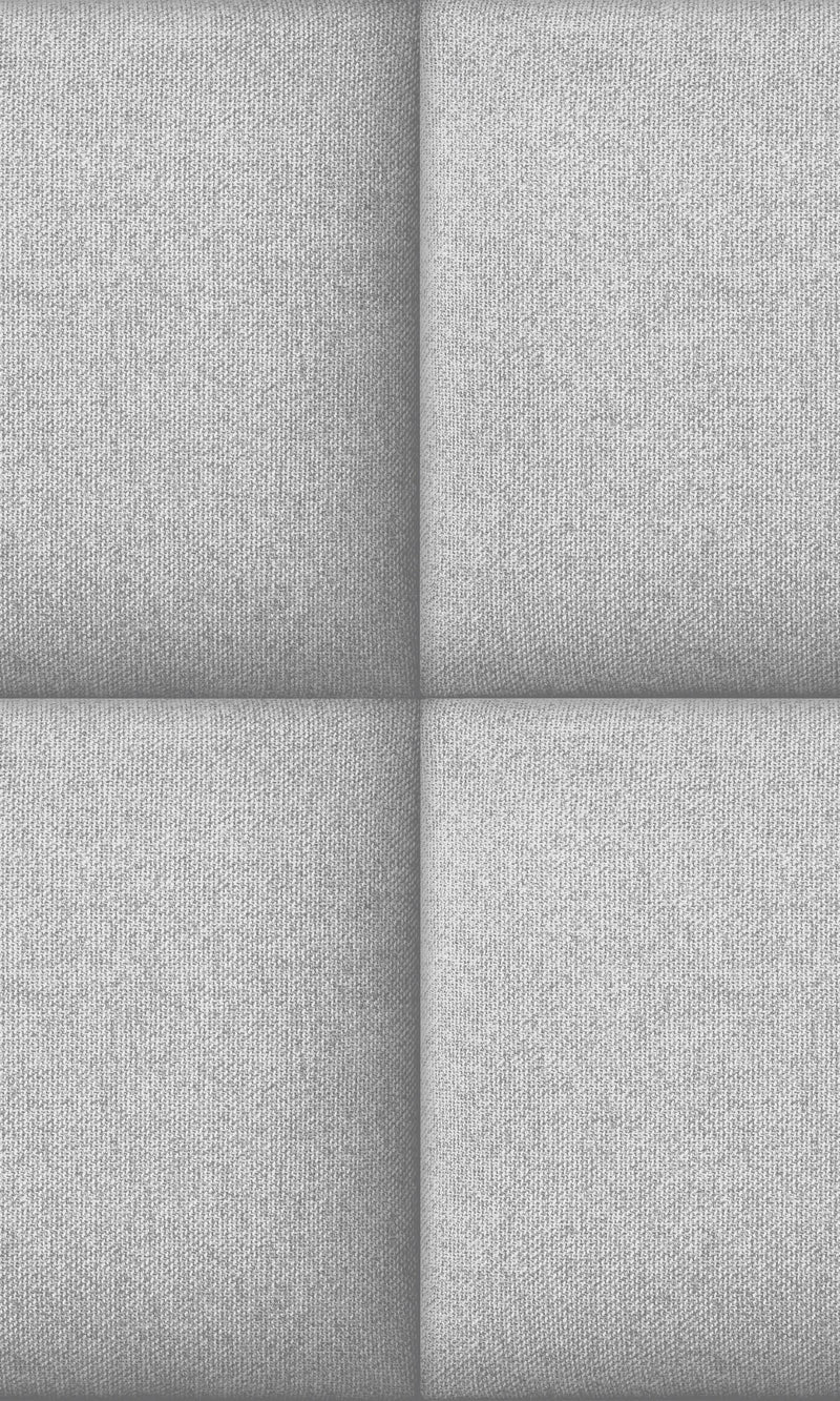 media image for Asperia 3D Effect Fabric Brick Wallpaper in Grey 293