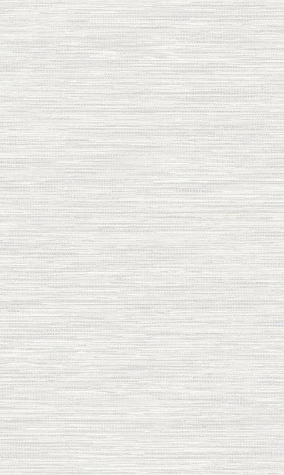 product image of Khalili Metallic Grasscloth-like Textured Wallpaper in White 578