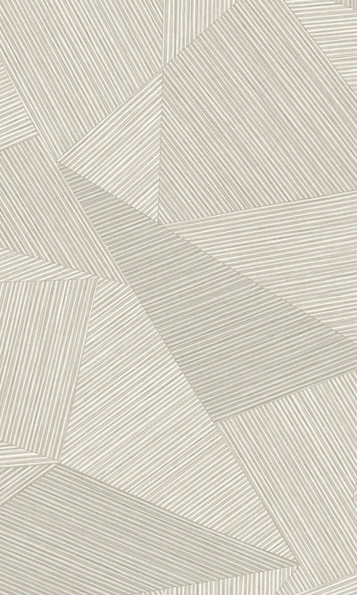 product image of Sample Simple Geometric Panel Wallpaper in Anew Grey 517