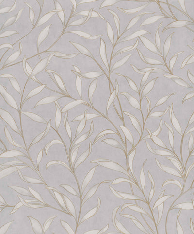 product image for Twigs Leaves Floral Wallpaper in Grey 3
