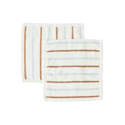 product image for raita wash cloth pack of 2 caramel ice blue 1 75