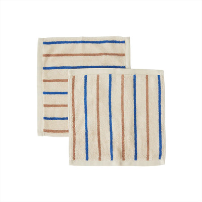product image for raita wash cloth pack of 2 caramel optic blue 1 61