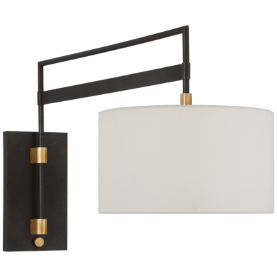product image for Gael Large Articulating Wall Light By Visual Comfort Modern Rb 2061Ab L 3 97