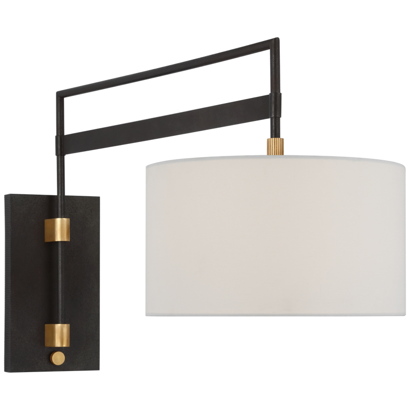 media image for Gael Large Articulating Wall Light By Visual Comfort Modern Rb 2061Ab L 3 292