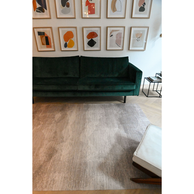 product image for Beige Sea Waves Modern Living Room Area Rug 1