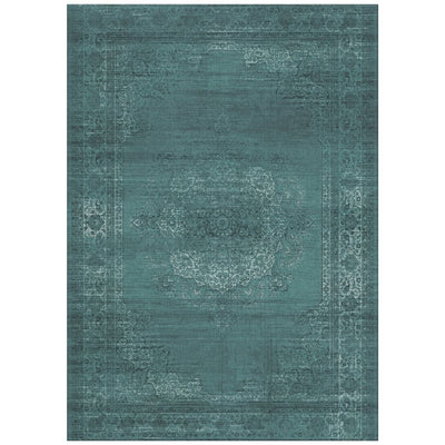 product image for Blue Floral Garden Traditional Area Rug 86