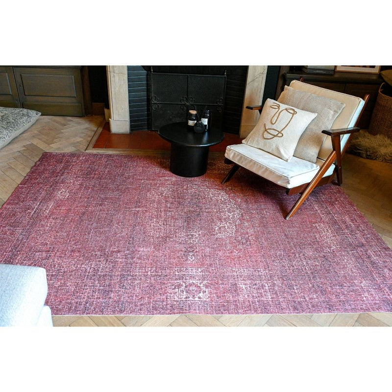 media image for Red Blue Floral Garden Traditional Area Rug 228