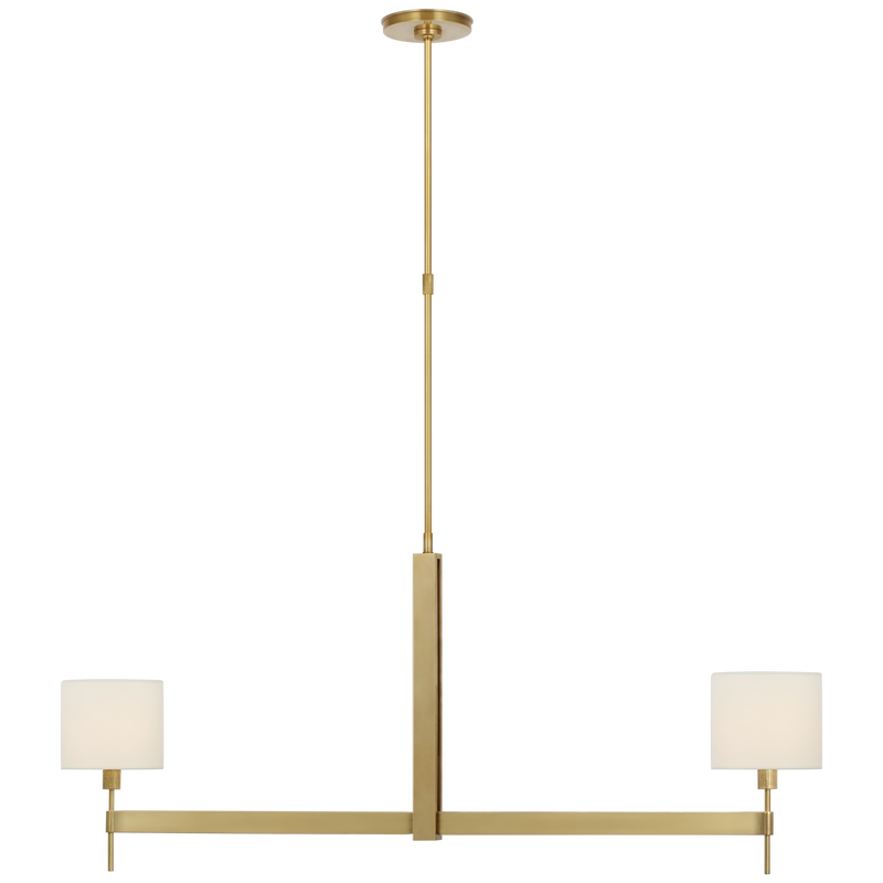 media image for Brontes Large Linear Chandelier By Visual Comfort Modern Rb 5141Ab L 1 221