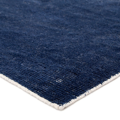 product image for Limon Indoor/ Outdoor Solid Blue & White Area Rug 90