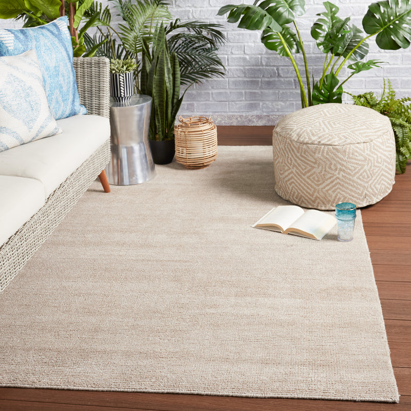 media image for Limon Indoor/Outdoor Solid Light Taupe Rug by Jaipur Living 285