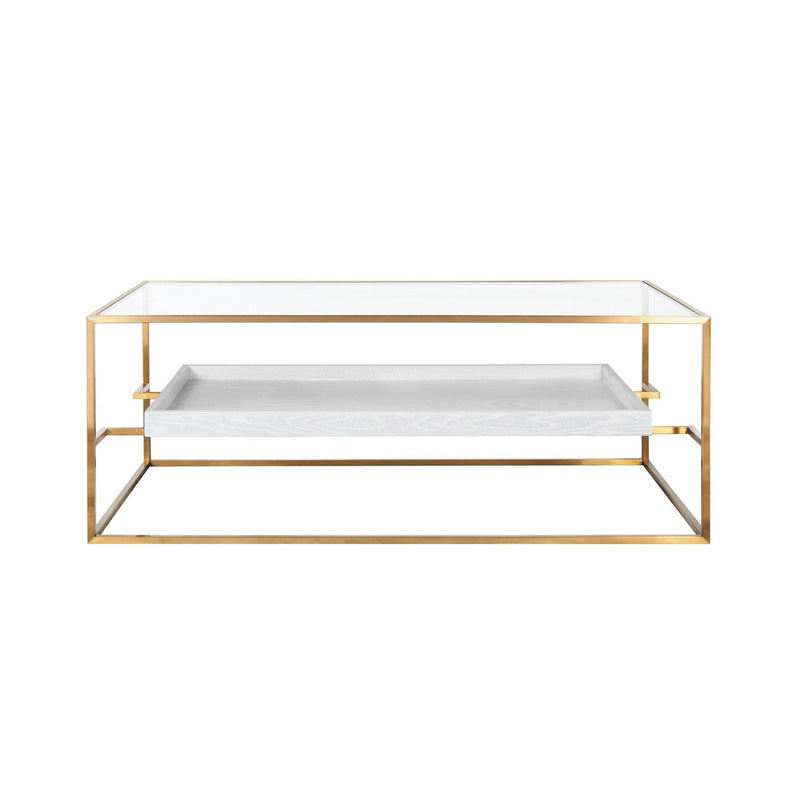 media image for Glass Top Coffee Table With Floating Shelf By Bd Studio Ii Reagan Co 2 240