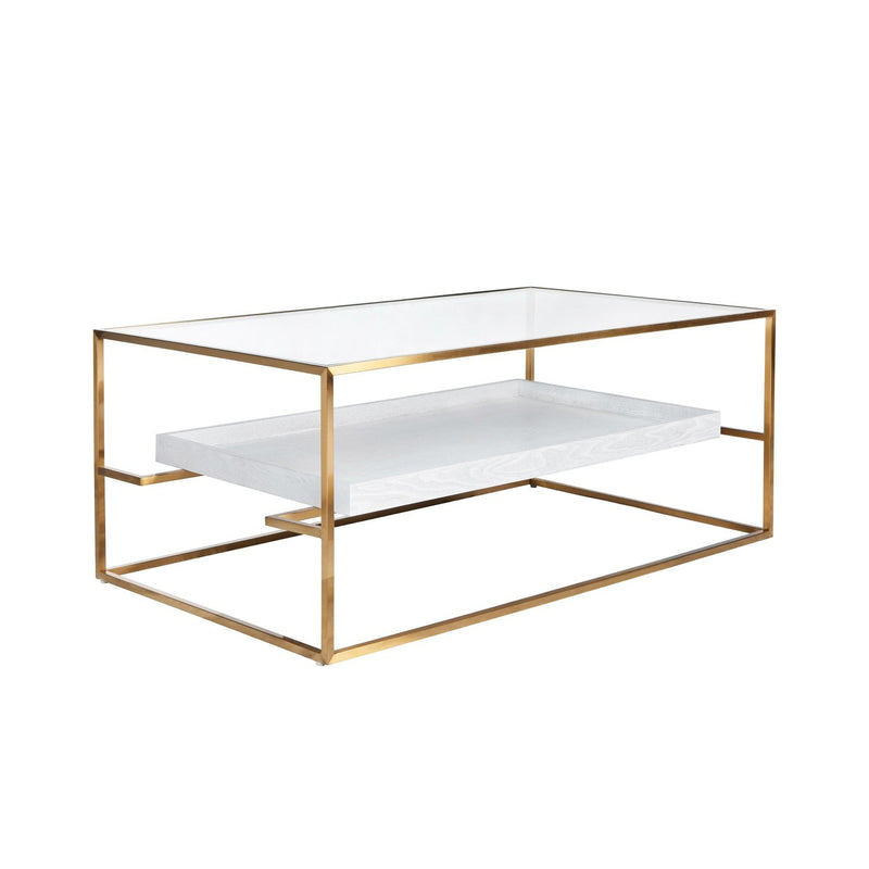 media image for Glass Top Coffee Table With Floating Shelf By Bd Studio Ii Reagan Co 4 281