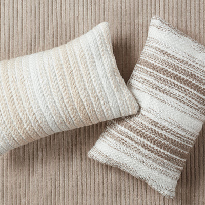 product image for Reed Austrel Indoor/Outdoor Cream & White Pillow 5 17
