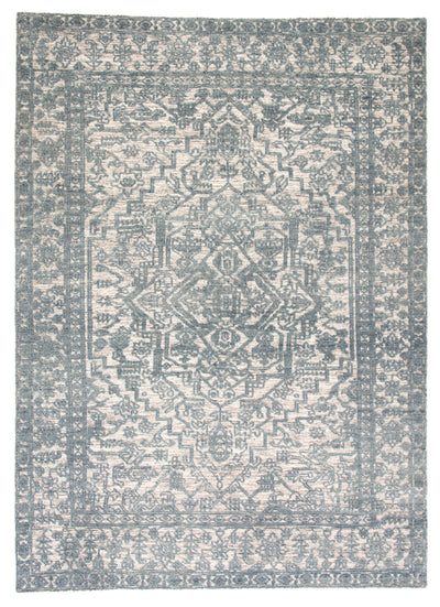 product image for Tulip Medallion Rug in Blue Mirage & Gray Morn design by Jaipur Living 7