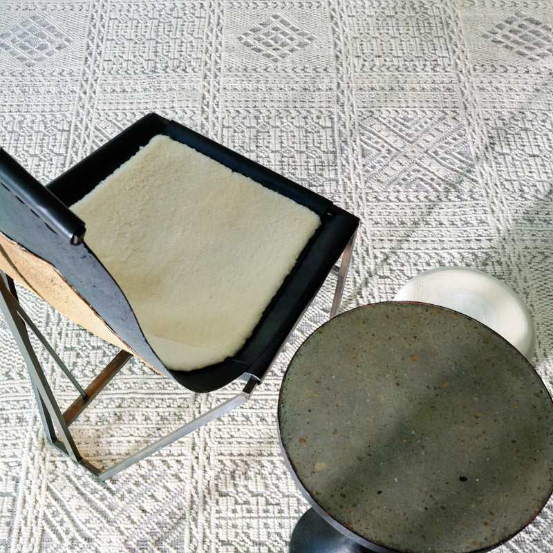 media image for rei07 jadene hand knotted geometric white light gray area rug design by jaipur 5 281
