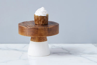 product image for white mod block cake stand in various sizes 1 7