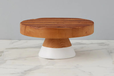 product image for white mod block cake stand in various sizes 12 28