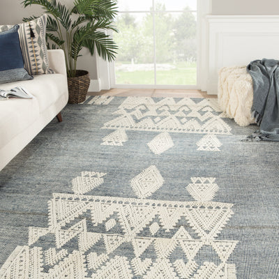 product image for Torsby Tribal Rug in Total Eclipse & Whitecap Gray design by Jaipur Living 1