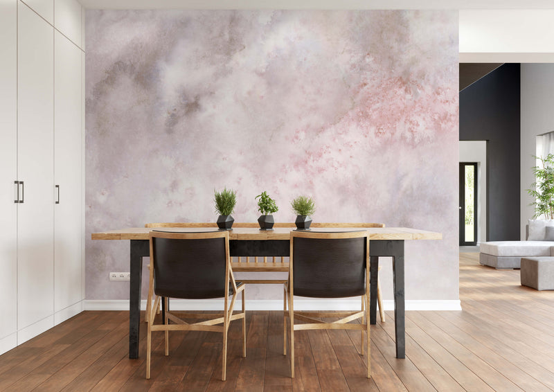 media image for 3-Dimensional Cloud in the Sky Wall Mural in Pink 211