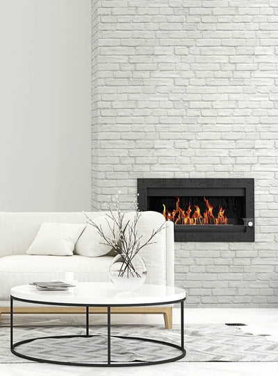product image for Brick Peel & Stick Wallpaper in White 20