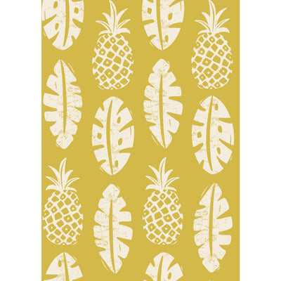 product image of sample pineapple block print peel stick wallpaper in yellow by york wallcoverings 1 525