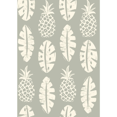 product image of Pineapple Block Print Peel & Stick Wallpaper in Grey by York Wallcoverings 52