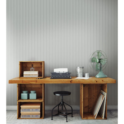 product image for Beadboard Peel & Stick Wallpaper in Grey by York Wallcoverings 74
