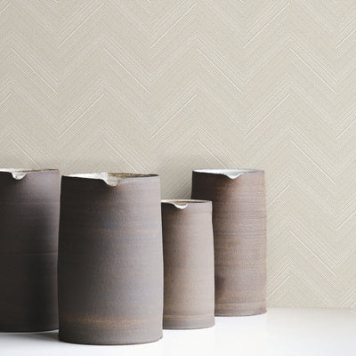 product image for Herringbone Weave Peel & Stick Wallpaper in Beige by York Wallcoverings 22