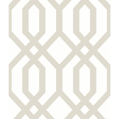 product image of sample gazebo lattice peel stick wallpaper in taupe by york wallcoverings 1 57
