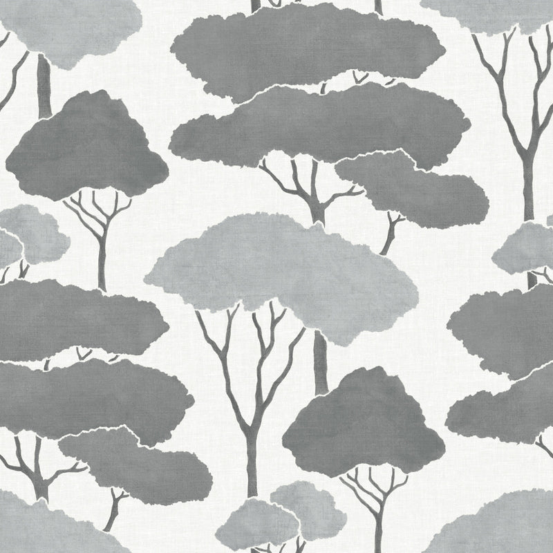 media image for sample umbrella pines grey peel and stick wallpaper by roommates for york wallcoverings 1 232