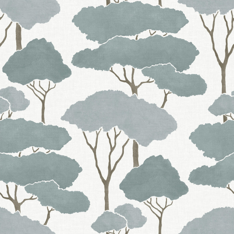 media image for sample umbrella pines blue peel and stick wallpaper by roommates for york wallcoverings 1 24