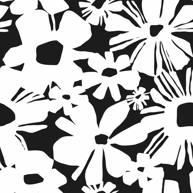 media image for sample daisy chain black peel and stick wallpaper by york wallcoverings 1 254