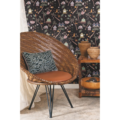 product image for Calypso Jungle Black Peel & Stick Wallpaper by RoomMates for York Wallcoverings 99