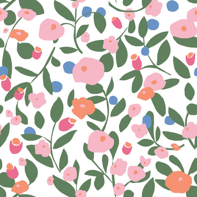 product image for Kensington Garden Pink Peel & Stick Wallpaper by RoomMates for York Wallcoverings 75
