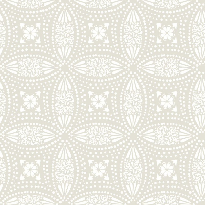 media image for sample overlapping medallions taupe peel and stick wallpaper by roommates for york wallcoverings 1 288