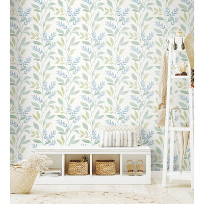 product image for Cottage Vine Green Peel & Stick Wallpaper by RoomMates for York Wallcoverings 78