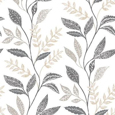 product image of Cottage Vine Grey Peel & Stick Wallpaper by RoomMates for York Wallcoverings 566