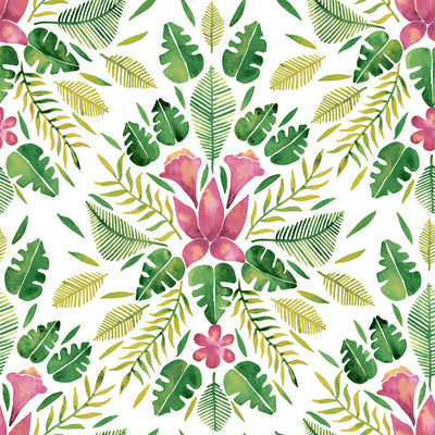 product image for Cat Coquillette Green Tropical Peel & Stick Wallpaper by RoomMates for York Wallcoverings 5