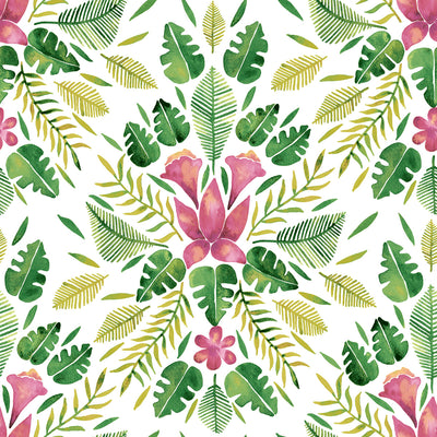 product image of Cat Coquillette Green Tropical Peel & Stick Wallpaper by RoomMates for York Wallcoverings 521