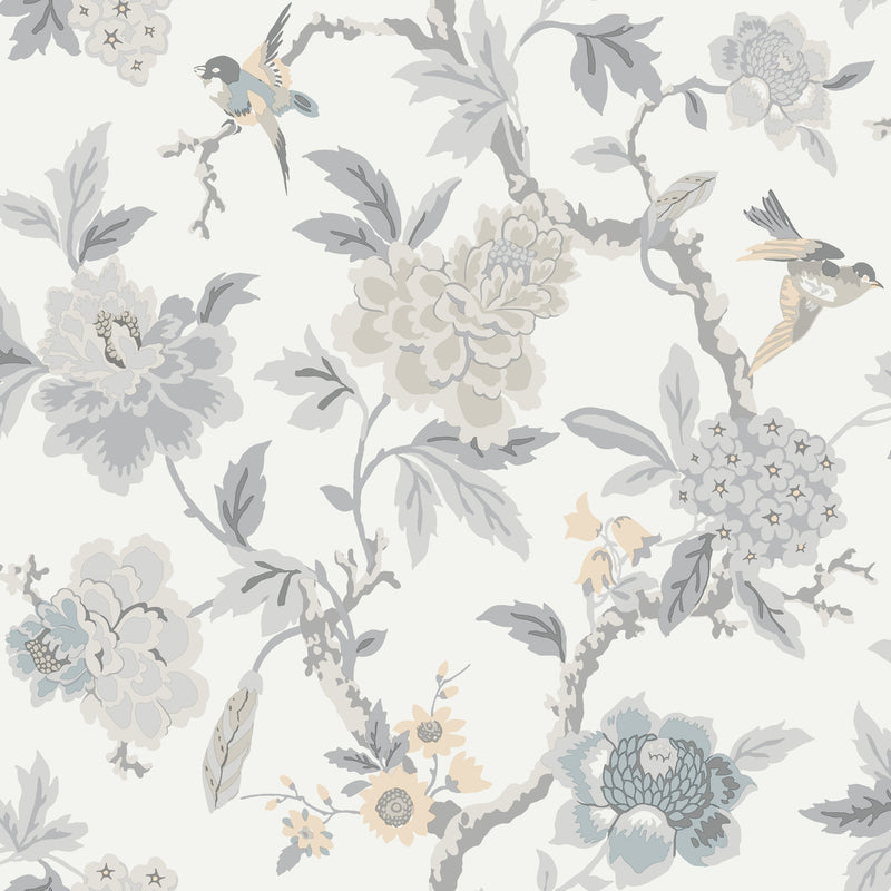 media image for Candid Moments Grey Peel & Stick Wallpaper by RoomMates for York Wallcoverings 20