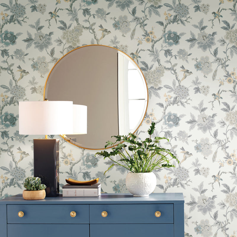 media image for Candid Moments Grey Peel & Stick Wallpaper by RoomMates for York Wallcoverings 23